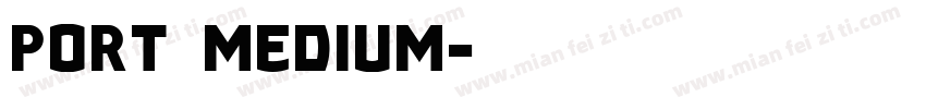 port medium字体转换